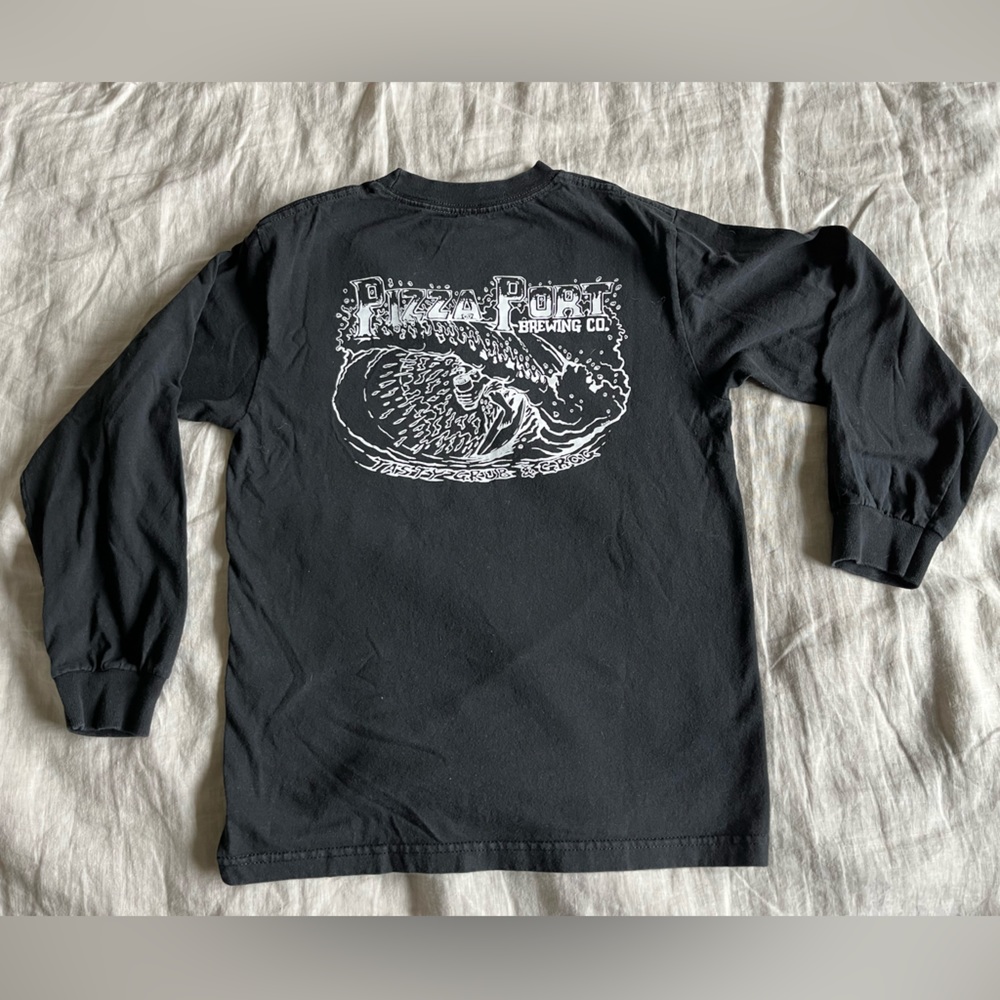 Pizza port brewing company from Carlsbad, California graphic long-sleeve.